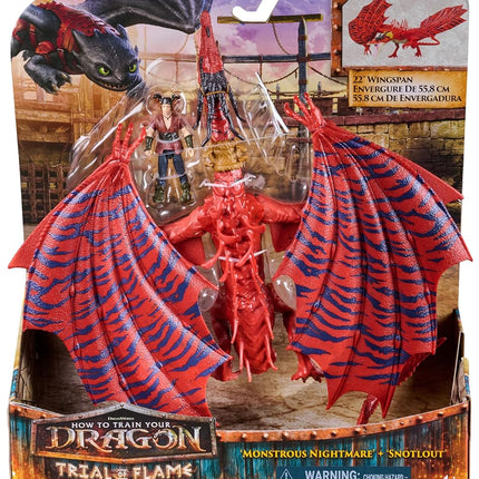 Dreamworks Dragons Monstrous Nightmare & Snotlout Action Figures Duo