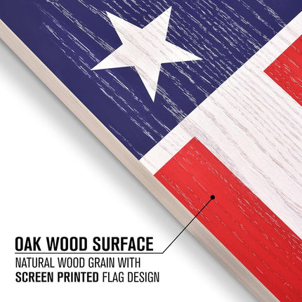 GoSports Regulation Size Solid Wood Cornhole Set - American Flag Design - Includes Two 4 ft x 2 ft Boards, 8 Bean Bags, Carrying Case, and Game Rules