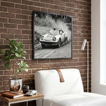 Americanflat 24x24 Picture Frame with Polished Plexiglass - Streamline Collection - Thin Square Picture Frame for Wall Display - Hanging Hardware Included - Black