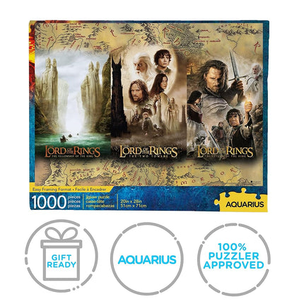 Aquarius Lord of The Rings Triptych Puzzle 1000-Pieces