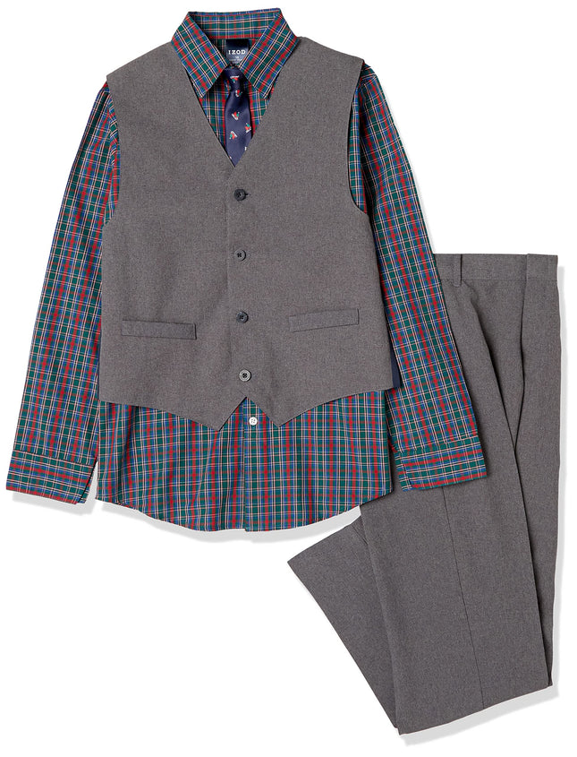 IZOD Boys' 4-Piece Set with Collared Dress Shirt, 