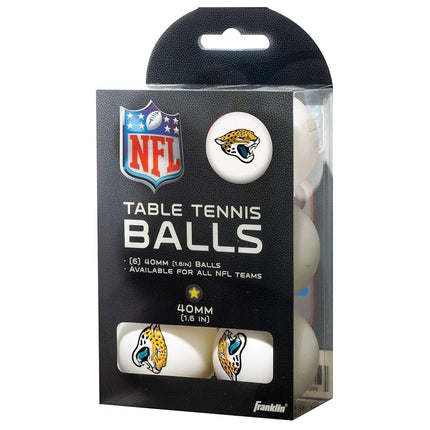 Franklin Sports NFL Jacksonville Jaguars Franklin Table Tennis Balls 6 pack