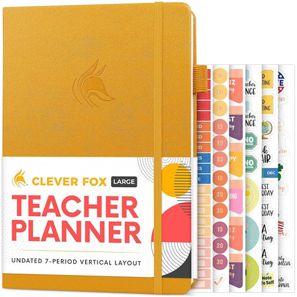Clever Fox Teacher Planner – School Year Planner w