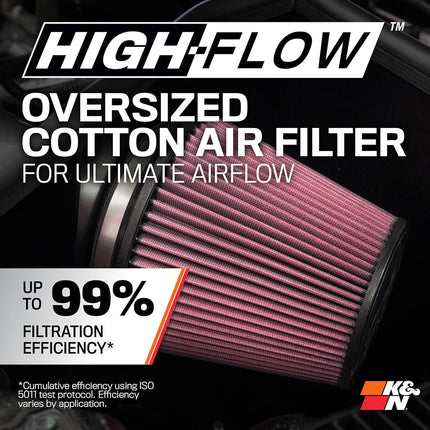 K&N 57-2530 Washable and Reusable Car Performance Intake Kit