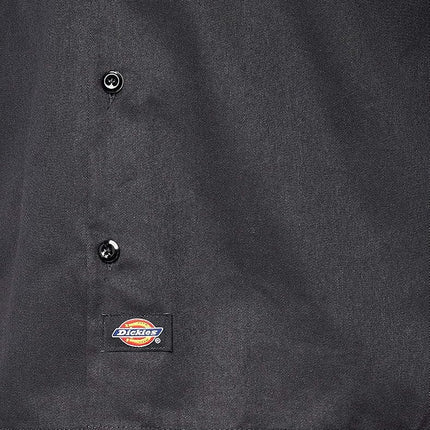 Dickies Men's Work Regular Regular Fit Long Sleeve Casual Shirt, Black, X-Large