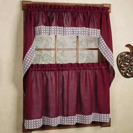 Sweet Home Collection 5 Pc Kitchen Curtain Valance