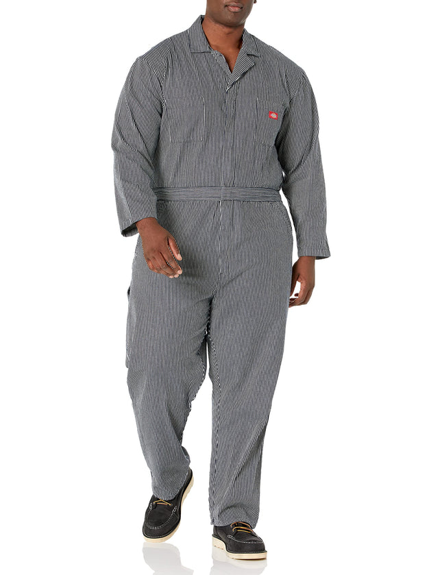 Dickies Mens Hickory Stripe Coveralls, Rinsed Hick
