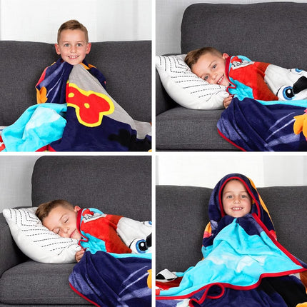 Manta de felpa ultrasuave de microfibra Raschel de Franco Kids, 157 cm x 228 cm, La Patrulla Canina