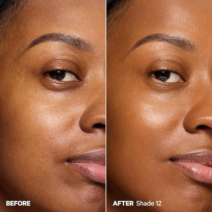 Milk Makeup Hydro Grip Hydrating Gel Skin Tint – 12HR Lightweight Buildable Coverage with Hyaluronic Acid for Natural Dewy Finish – Non-Comedogenic – 12 Deep w/Neutral to Warm Undertones, 1oz