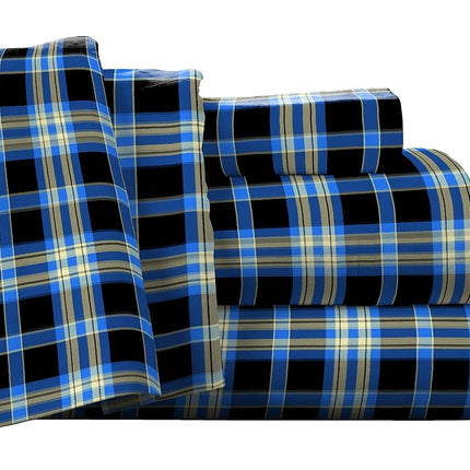pointehaven Sheet Set, Cotton, Ashby Plaid, Queen