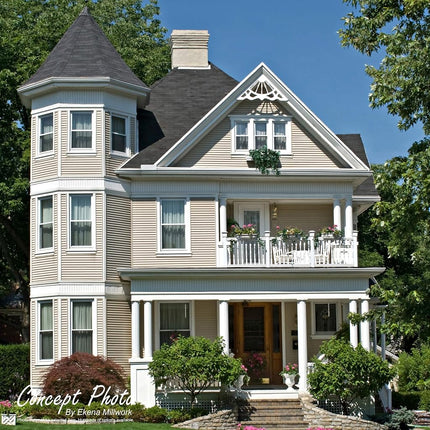 Pitch Classic Wagon Wheel Architectural Grade PVC Gable Pediment, 60"W x 12 1/2"H x 1"P (5/12)