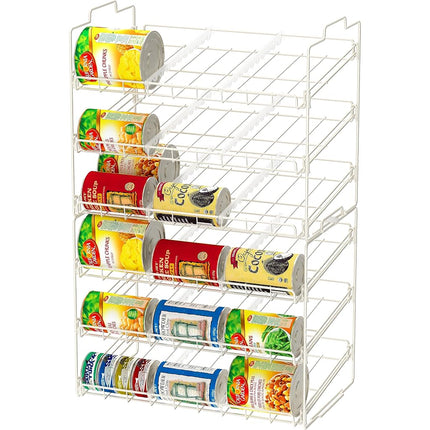 DecoBros Supreme Stackable Can Rack Organizer, White