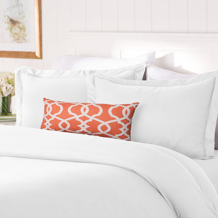Elegant Comfort 3 Piece 1500 Thread Count Luxury Ultra Soft Egyptian Quality Coziest Duvet Cover Set, Full/Queen, Snow White