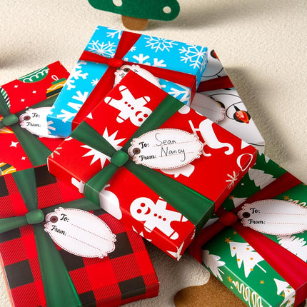 JOYIN 6PCS Gift Card Box, Gift Card Holder Unique for Holiday Birthday Presents Wrap, 4.7” x 4” x 0.8” Christmas Cash Money Card Box Holders, Xmas Party Favor Gifts Wrapping Boxes