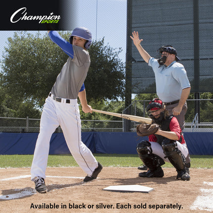 Champion Sports BM200BK Mascarilla de árbitro ligera, negra