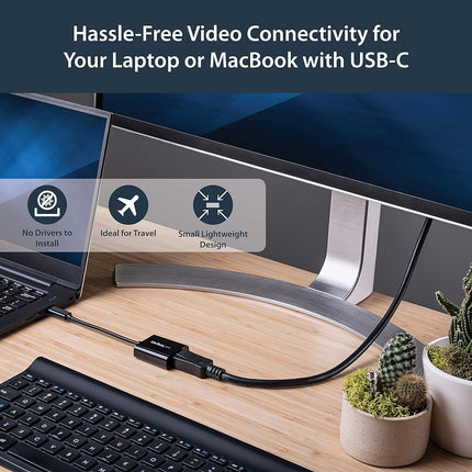 StarTech.com USB C to DisplayPort Adapter - 4K 60Hz/8K 30Hz - USB Type-C to DP 1.4 HBR2 Adapter Dongle - Compact USB-C Monitor Video Converter (CDP2DP) - Limited stock, see similar item CDP2DP14B