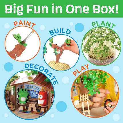Creativity for Kids Build and Grow Tree House Craft Kit - Treehouse Playset Toy for Boys and Girls, Classic Toys for Kids