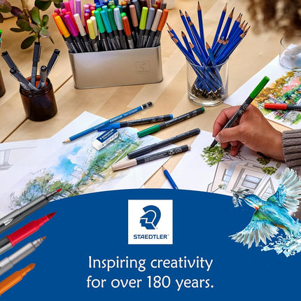 Staedtler Design Journey Double-Ended Fibre-Tip Pen, Assorted (Pack of 120)