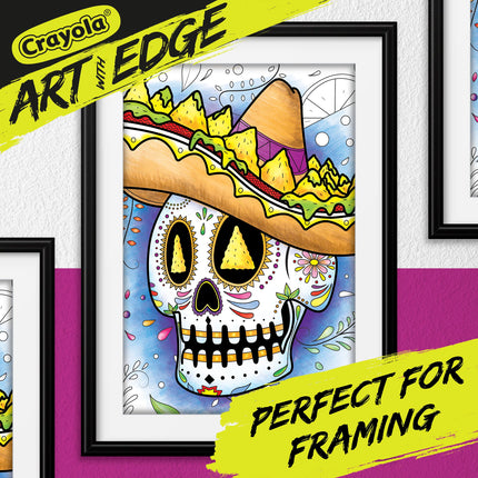 Crayola Sugar Skulls Coloring Book, Volume 3, Teen Coloring, 32 Pages