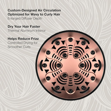 Conair The Curl Collective Coily Hair Diffuser, Works Exclusively with The Curl Collective Hair Dryer (sold separately)
