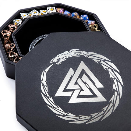 Premium Dice Tray for DND Valknut & Dragon Design 