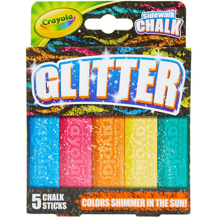 Crayola 03-5804 Special Glitter Sidewalk Chalk, Mu