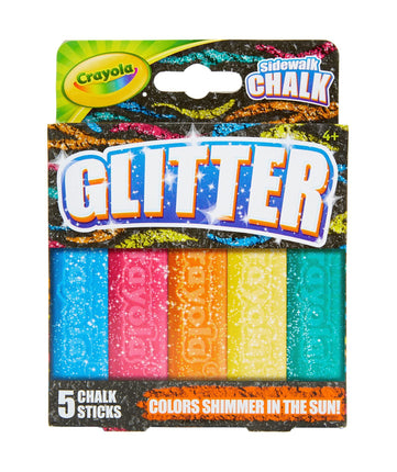 Crayola 03-5804 Special Glitter Sidewalk Chalk, Mu
