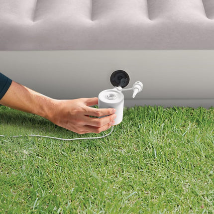 Colchón hinchable Intex 64179E Dura-Beam Standard Prestige Mid-Rise: Fiber-Tech - Tamaño Queen - Bomba de aire USB Quickfill - Altura de cama de 30 cm - Capacidad de peso de 272 kg