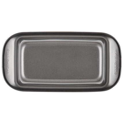 Rachael Ray Bakeware Meatloaf/Nonstick Baking Loaf Pan with Insert, 9 Inch x 5 Inch, Gray
