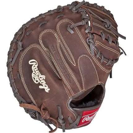 Rawlings 2017 Sporting Goods Player Preferred Catcher’s Mitt, Brown, Size 33, Worn on Left Hand