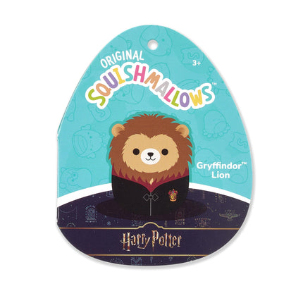 Squishmallows Original "Harry Potter" León Gryffindor de 25 cm en Túnica de Hogwarts - Peluche Oficial Ultrasuave de Jazwares (Tamaño Mediano)