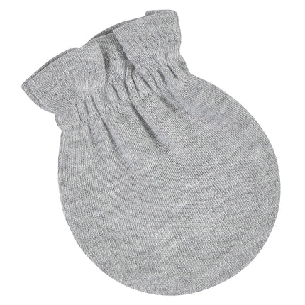Gerber Baby Girls' 8-pack and 12-pack No Scratch Mittens, Gray Heather, 0-3 Months (8-pack)
