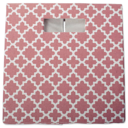 DII Hard Sided Collapsible Fabric Storage Container for Nursery, Offices, & Home Organization, (13x13x13") - Lattice Rose
