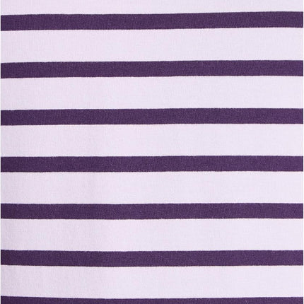 Nautica Women's Easy Comfort V-Neck Striped Supersoft Stretch Cotton T-Shirt, Lavendula, X-Large