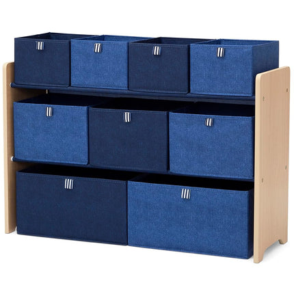 GapKids by Delta Children Deluxe Toy Organizer - Greenguard Gold Certified, Navy/Natural