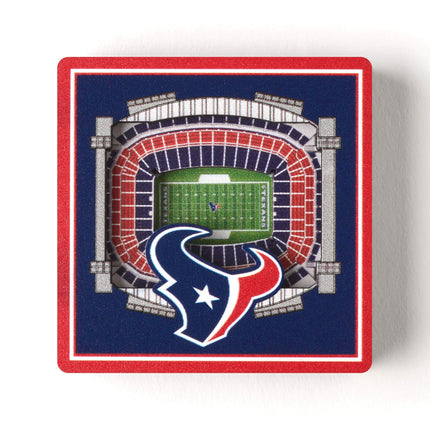 YouTheFan NFL Houston Texans - NRG Stadium 3D StadiumView Magnet3D StadiumView Magnet, Team Colors, Small (8493366)