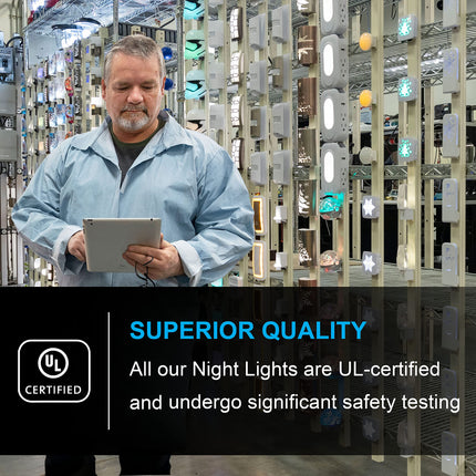 GE Luz nocturna LED, enchufable, sensor de anochecer a amanecer, blanco frío, iluminación ambiental, para dormitorio de niños y adultos, baño, guardería, cocina, pasillo, 55991, paquete de 2