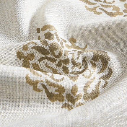 Elrene Home Fashions Navara Medallion Room Darkening Window Curtain Panel, 52" x 95" (1, Natural
