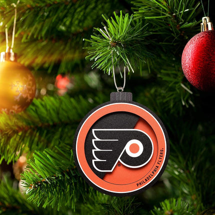 YouTheFan NHL Philadelphia Flyers 3D Logo Series Ornament, team colors