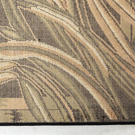 Alfombra de área negra Unique Loom Barnyard Collection French Country Cottage Roosters (2,7 m x 3,6 m)