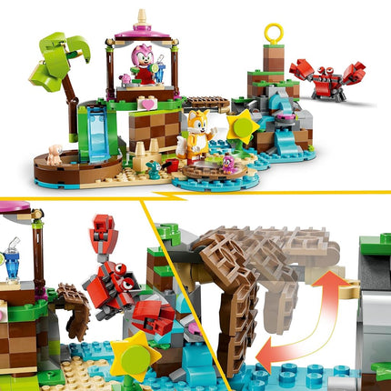 LEGO Sonic the Hedgehog Amy's Animal Rescue Island Playset, Buildable Toy with 6 Characters including Amy & Tails Figures, Gifts for Kids, Boys & Girls 7 Plus Years Old 76992