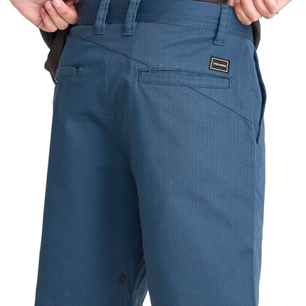 Volcom Men's Frickin Drifter 20" Chino Walk Short, Indigo-New, 34