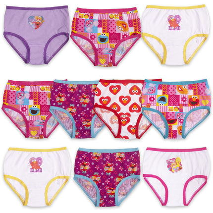 Sesame Street Girls 100% Combed Cotton Underwear w