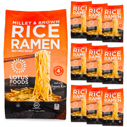 Lotus Foods Millet and Brown Rice Ramen with Miso 