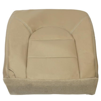 Funda de asiento ECOTRIC compatible con Ford F250 F350 F450 Lariat 1999 2000 - Lado del pasajero delantero de piel artificial color tostado