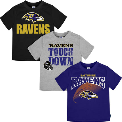 Gerber Unisex Baby NFL 3 Pack Short Sleeve Team Fan Tee Shirt