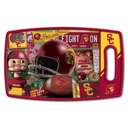 YouTheFan NCAA USC Trojans Retro Series Cutting Board