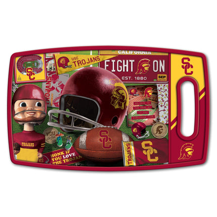 YouTheFan NCAA USC Trojans Retro Series Cutting Bo