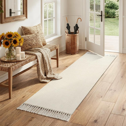 Collive 2' x 6' Kitchen Runner Rug, Modern Farmhouse Washable Bathroom Mat