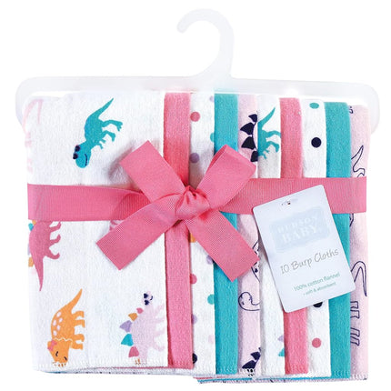 Hudson Baby Trapos de tela de franela de algodón unisex para bebé, Cuteasaurus, Talla única